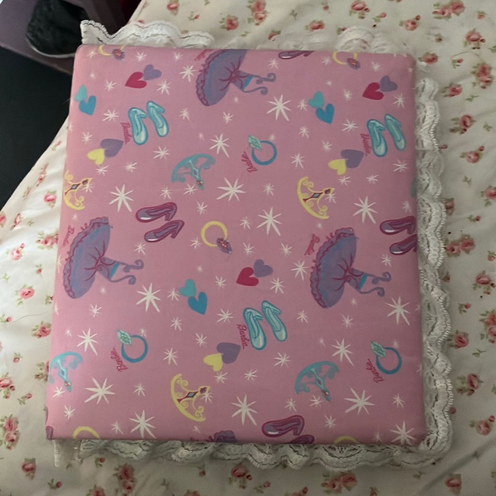 Handmade Barbie print photo album/binder